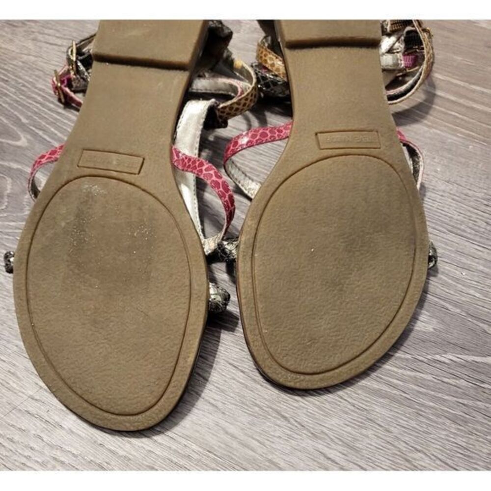 Steve Madden Gladiator‎ Brown Congac Pressto Thong Ankle-Strap Sandal Size 7.5 - Picture 5 of 8